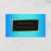 Elegant Royal Blue Metal Visitenkarte (Vorderseite)