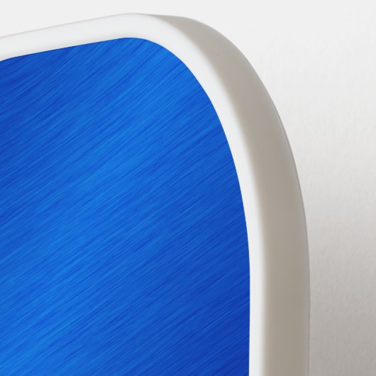 Elegant Royal Blue Mit Monogramm Pickleball Schläger (Linke Seite)