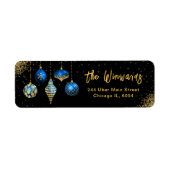 Elegant Royal Blue Ornament Christmas (Vorne)