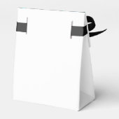 Elegant Royal Blue Peacock Wedding Geschenkschachtel (Rückseite)