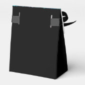 Elegant Royal Blue Peacock Wedding Geschenkschachtel (Rückseite)