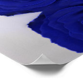 Elegant Royal Blue Rose Classy Wedding Willkommen Poster (Ecke)