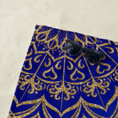 Elegant Royal Blue und Gold Mandala Mit Monogramm Strandtuch (Beispiel)