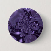Elegant Royal Lila Liquid Sparkle Button (Vorderseite)