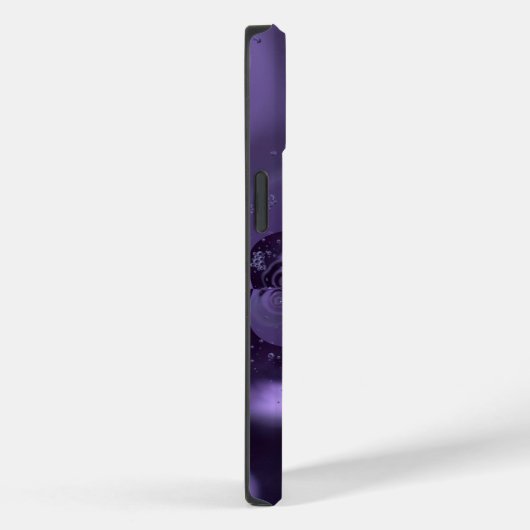 Elegant Royal Lila Liquid Sparkle Case-Mate iPhone Hülle (Rückseite / Rechts)