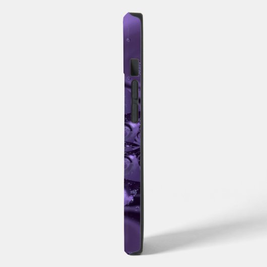 Elegant Royal Lila Liquid Sparkle Case-Mate iPhone Hülle (Rückseite / Links)