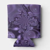 Elegant Royal Lila Liquid Sparkle Dosenkühler (Rückseite)