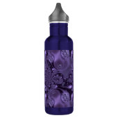 Elegant Royal Lila Liquid Sparkle Edelstahlflasche (Links)