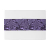 Elegant Royal Lila Liquid Sparkle Einladungsbanderole (Rückseitenbeispiel)