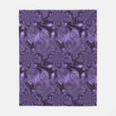 Elegant Royal Lila Liquid Sparkle Fleecedecke (Vorderseite)