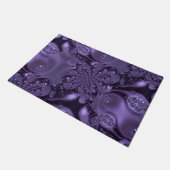 Elegant Royal Lila Liquid Sparkle Fußmatte (Schrägansicht)