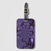 Elegant Royal Lila Liquid Sparkle Gepäckanhänger (Vorderseite Vertikal)