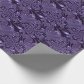 Elegant Royal Lila Liquid Sparkle Geschenkpapier (Ecke)