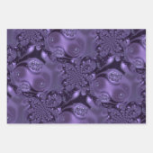 Elegant Royal Lila Liquid Sparkle Geschenkpapier Set (Vorderseite 2)