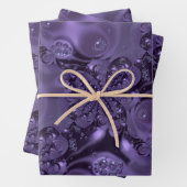Elegant Royal Lila Liquid Sparkle Geschenkpapier Set (Beispiel)