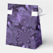 Elegant Royal Lila Liquid Sparkle Geschenkschachtel (Rückseite)