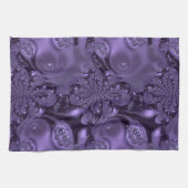 Elegant Royal Lila Liquid Sparkle Geschirrtuch (Horizontal)