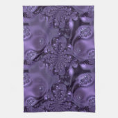 Elegant Royal Lila Liquid Sparkle Geschirrtuch (Vertikal)