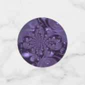 Elegant Royal Lila Liquid Sparkle Konfetti (Klein Vorderseite)