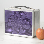 Elegant Royal Lila Liquid Sparkle Metall Brotdose (Beispiel)