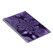 Elegant Royal Lila Liquid Sparkle Notizblock (Rechte Seite)
