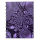Elegant Royal Lila Liquid Sparkle Notizblock (Vorderseite)