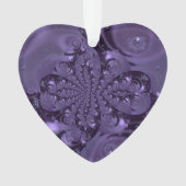 Elegant Royal Lila Liquid Sparkle Ornament (Vorderseite)