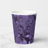 Elegant Royal Lila Liquid Sparkle Pappbecher (Rechts)