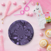 Elegant Royal Lila Liquid Sparkle Pappteller (Party)