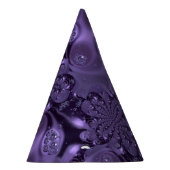 Elegant Royal Lila Liquid Sparkle Partyhütchen (Rechts)