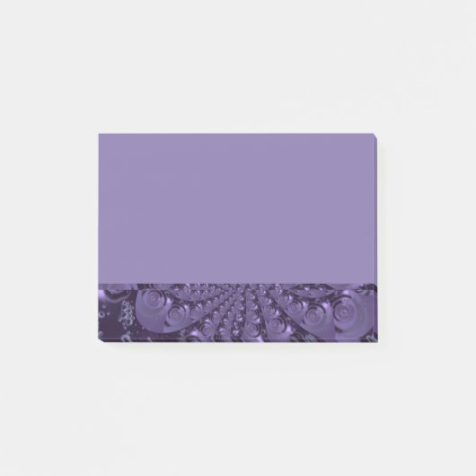 Elegant Royal Lila Liquid Sparkle Post-it Klebezettel (Vorderseite)