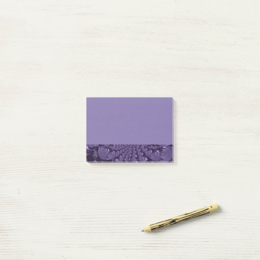 Elegant Royal Lila Liquid Sparkle Post-it Klebezettel (Auf Schreibtisch)