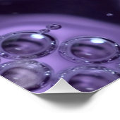 Elegant Royal Lila Liquid Sparkle Poster (Ecke)