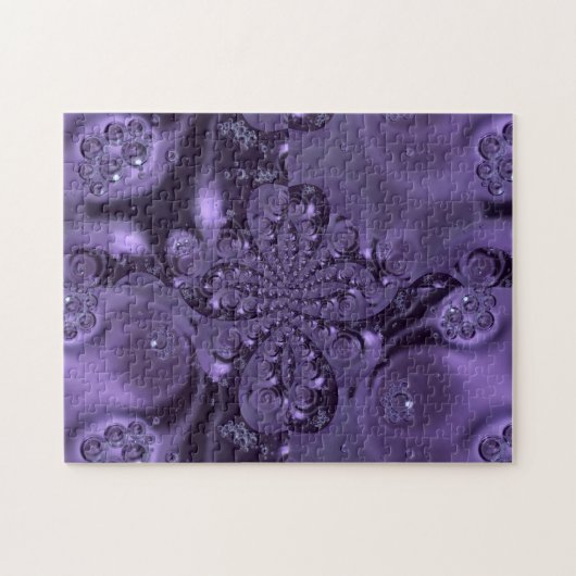 Elegant Royal Lila Liquid Sparkle Puzzle (Horizontal)
