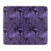 Elegant Royal Lila Liquid Sparkle Schneidebrett (Vorderseite)