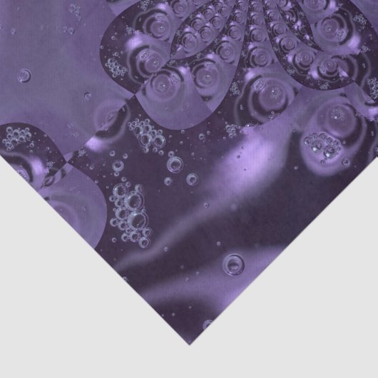 Elegant Royal Lila Liquid Sparkle Seidenpapier (Ausschnitt)