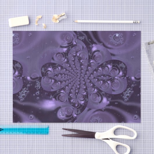 Elegant Royal Lila Liquid Sparkle Seidenpapier (Handwerk)