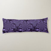 Elegant Royal Lila Liquid Sparkle Seitenschläferkissen (Rückseite)