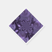 Elegant Royal Lila Liquid Sparkle Serviette (Ecke)