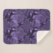 Elegant Royal Lila Liquid Sparkle Sherpadecke (Vorderseite (Horizontal))