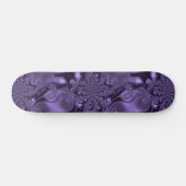 Elegant Royal Lila Liquid Sparkle Skateboard (Horizontal)