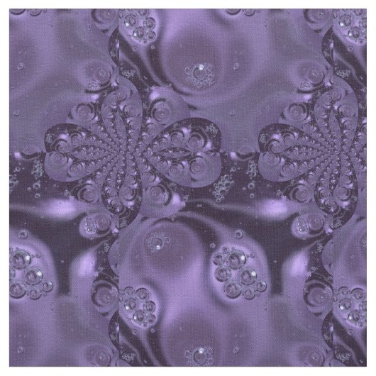 Elegant Royal Lila Liquid Sparkle Stoff (Nahaufnahme)
