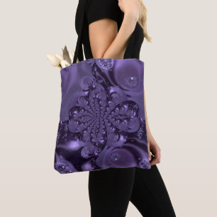 Elegant Royal Lila Liquid Sparkle Tasche