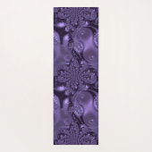 Elegant Royal Lila Liquid Sparkle Yogamatte (Rückseite)