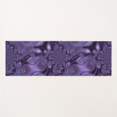 Elegant Royal Lila Liquid Sparkle Yogamatte (Vorderseite (Horizontal))