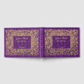 Elegant Royal Lila Personalisiert Gästebuch (Voll)