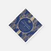 Elegant Royal Prince Baby Shower Serviette (Ecke)