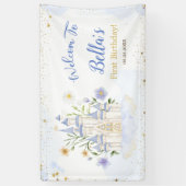 Elegant Royal Princess Castle Birthday Party  Banner (Vertikal)