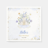 Elegant Royal Princess Castle Birthday Party  Serviette (Vorderseite)