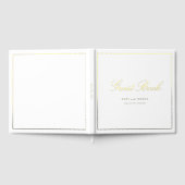 Elegant Royal Scripted Font Wedding Gästebuch (Voll)